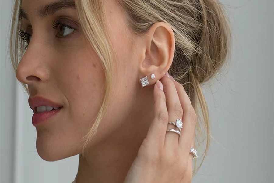 Stylish Lab Diamond Stud Earrings Perfect for This Season